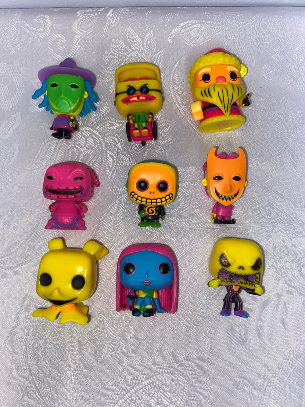 Funko Pocket Pop Nightmare Before Christmas Blacklight Mini Figures w/ journal